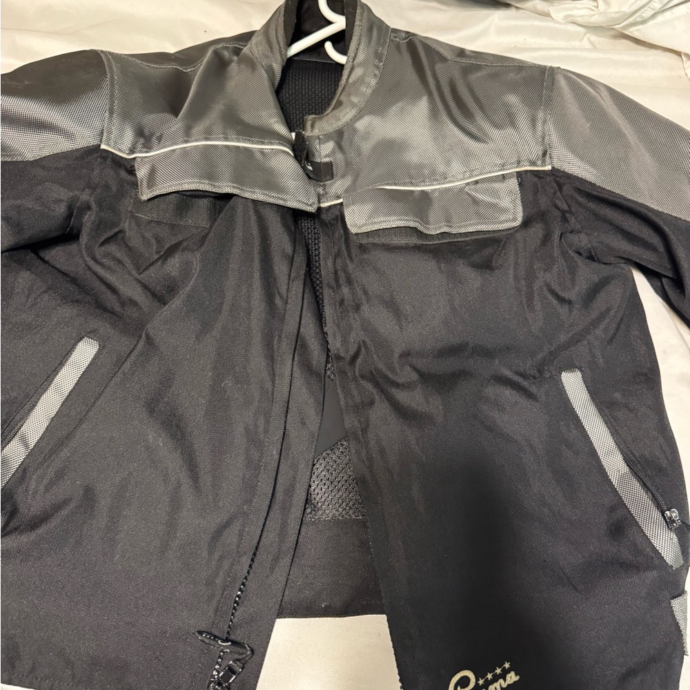 Prima Waterproof Padded Motorcycle Jacket With Zipped Insulated Shell. Size L